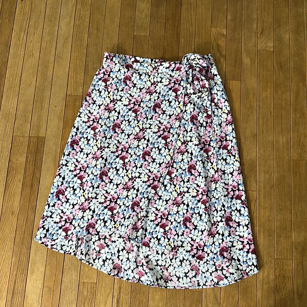 SALE Floral Wrap Skirt Loft